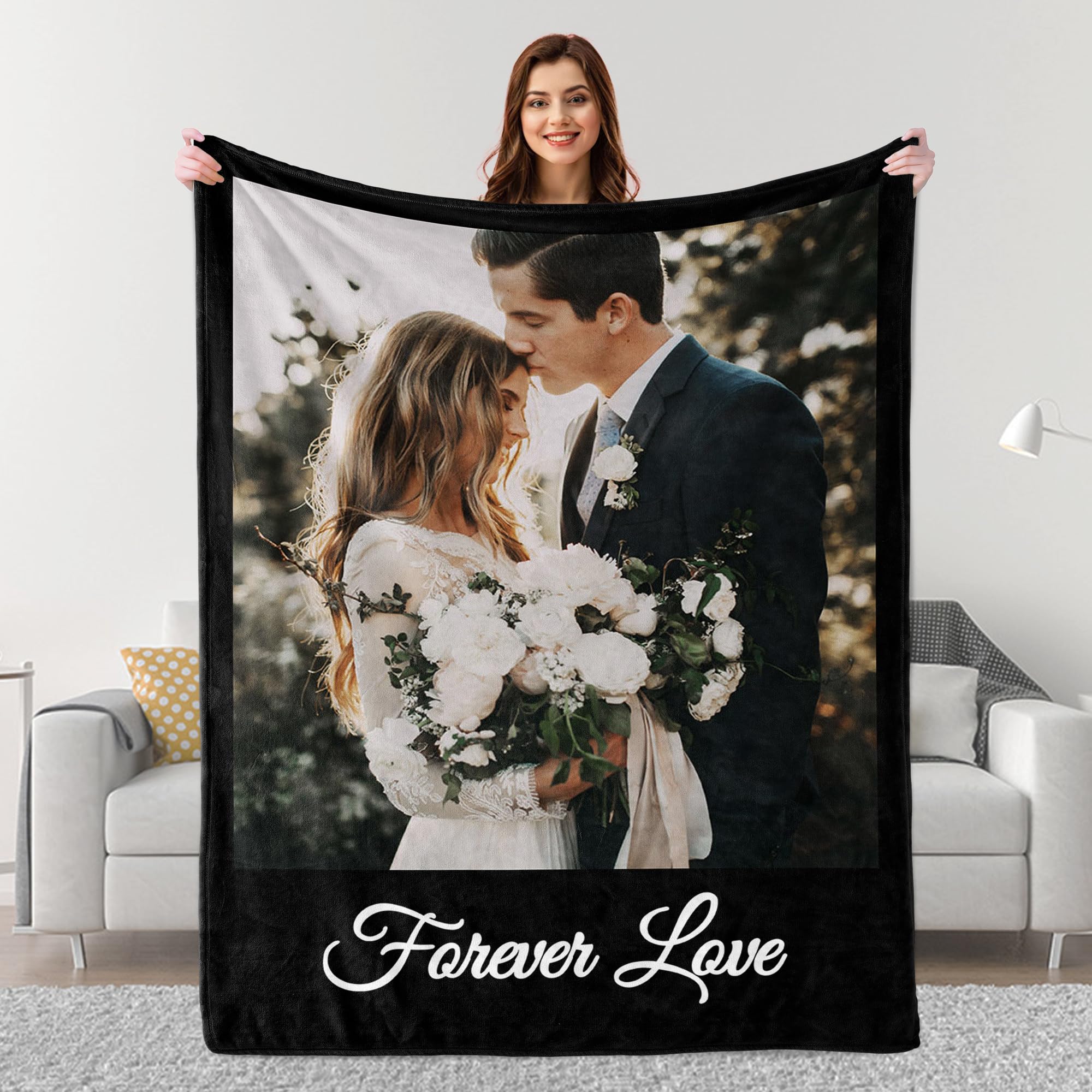 Fun Prints Custome Manteaux avec Photos, Donations de Couples Personnalises pour Femme et Homme, Donation de Photo Mante