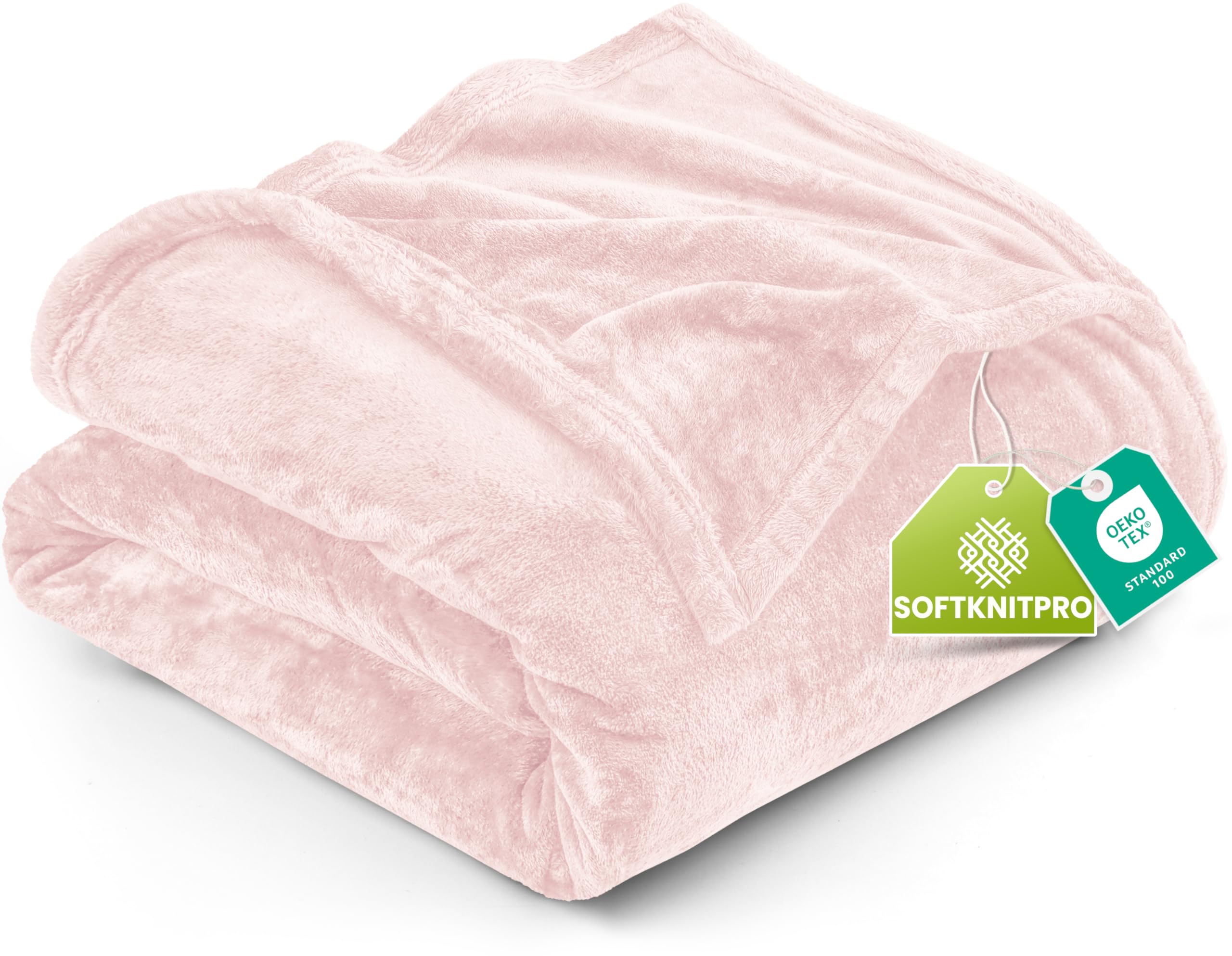 Utopia Bedding Anti-Statique Microfibre Cozy Laine de Mouton King Taille [Rose] OEKO-TEX STANDARD 100 pour Lit et Canapé